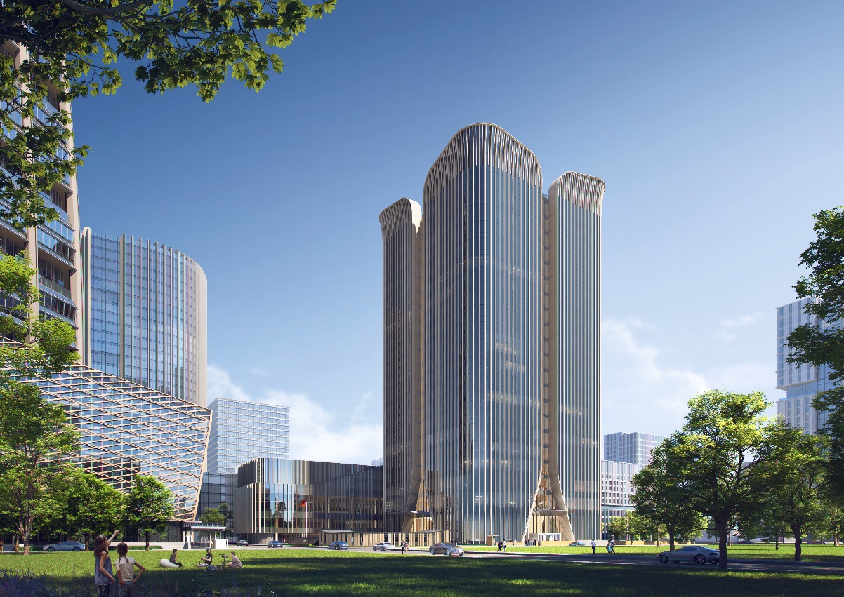 中国中化大厦二期项目效果图。中国中化供图